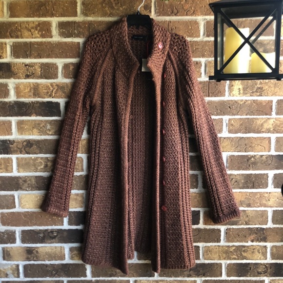 NEW The Limited Cardigan - Long -Trendy and Fashionable - Brown - Picture 2 of 12